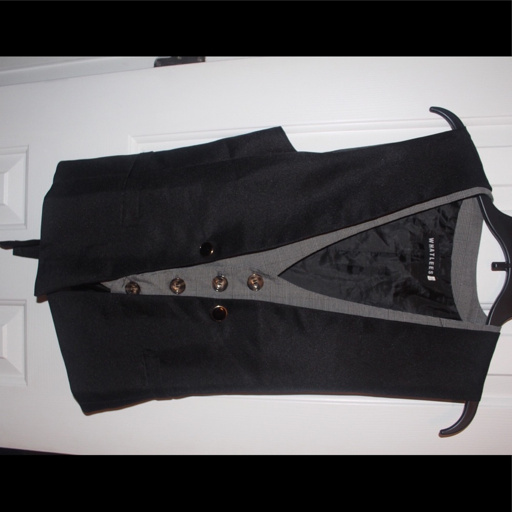 Cute Black and Gray Vest/ Two layers